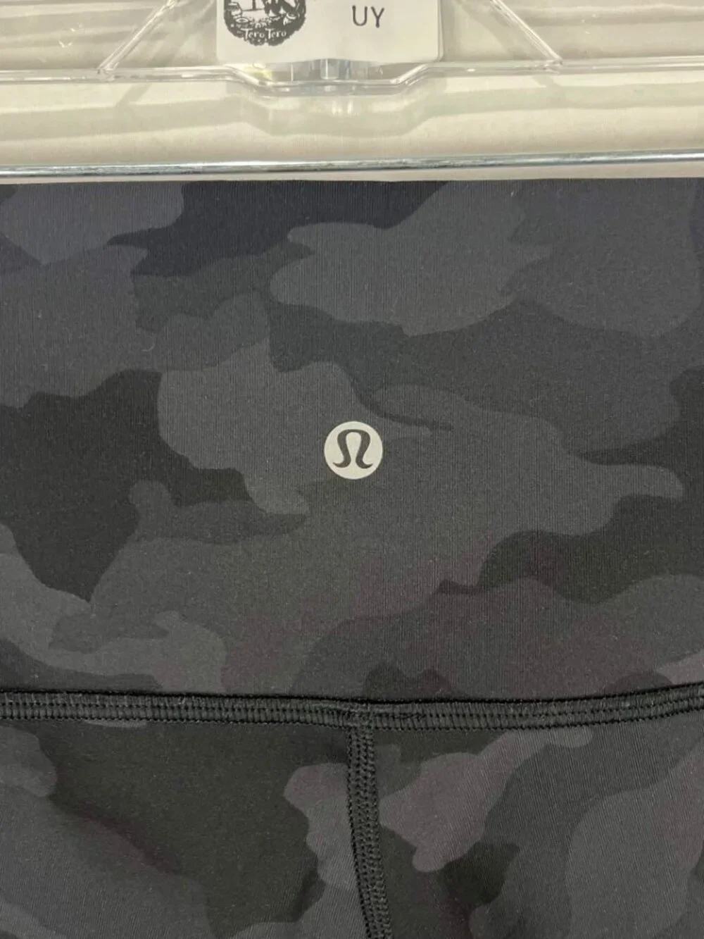 EUC Lululemon Wunder Under Leggings Womens Gray Camo Heritage 365 Camo Size 8